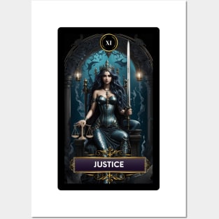 Justice Mermaid Tarot Cards Posters and Art